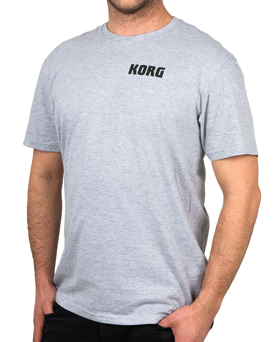 KORG T-Shirt Logo Classic grau – S