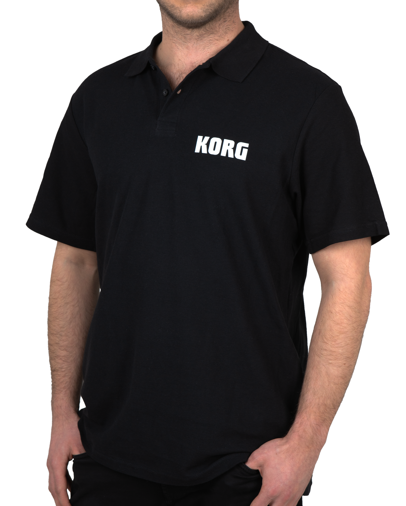 KORG Polo Logo Classic schwarz – XL