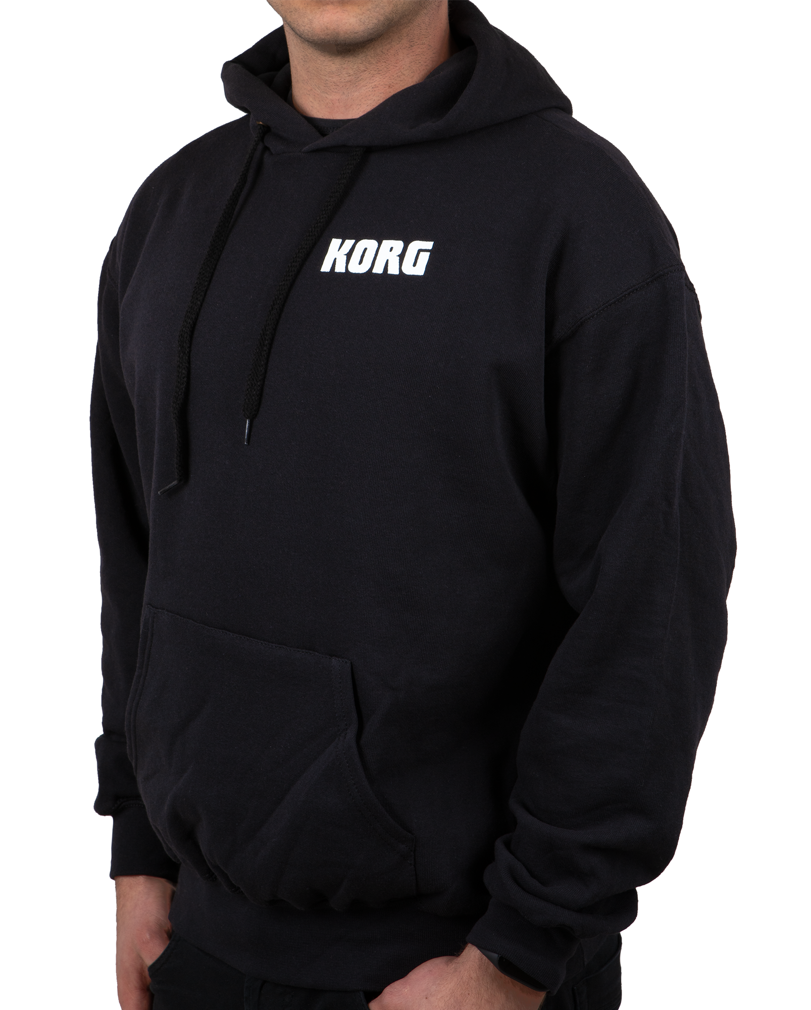 KORG Hoodie Logo Classic schwarz – S