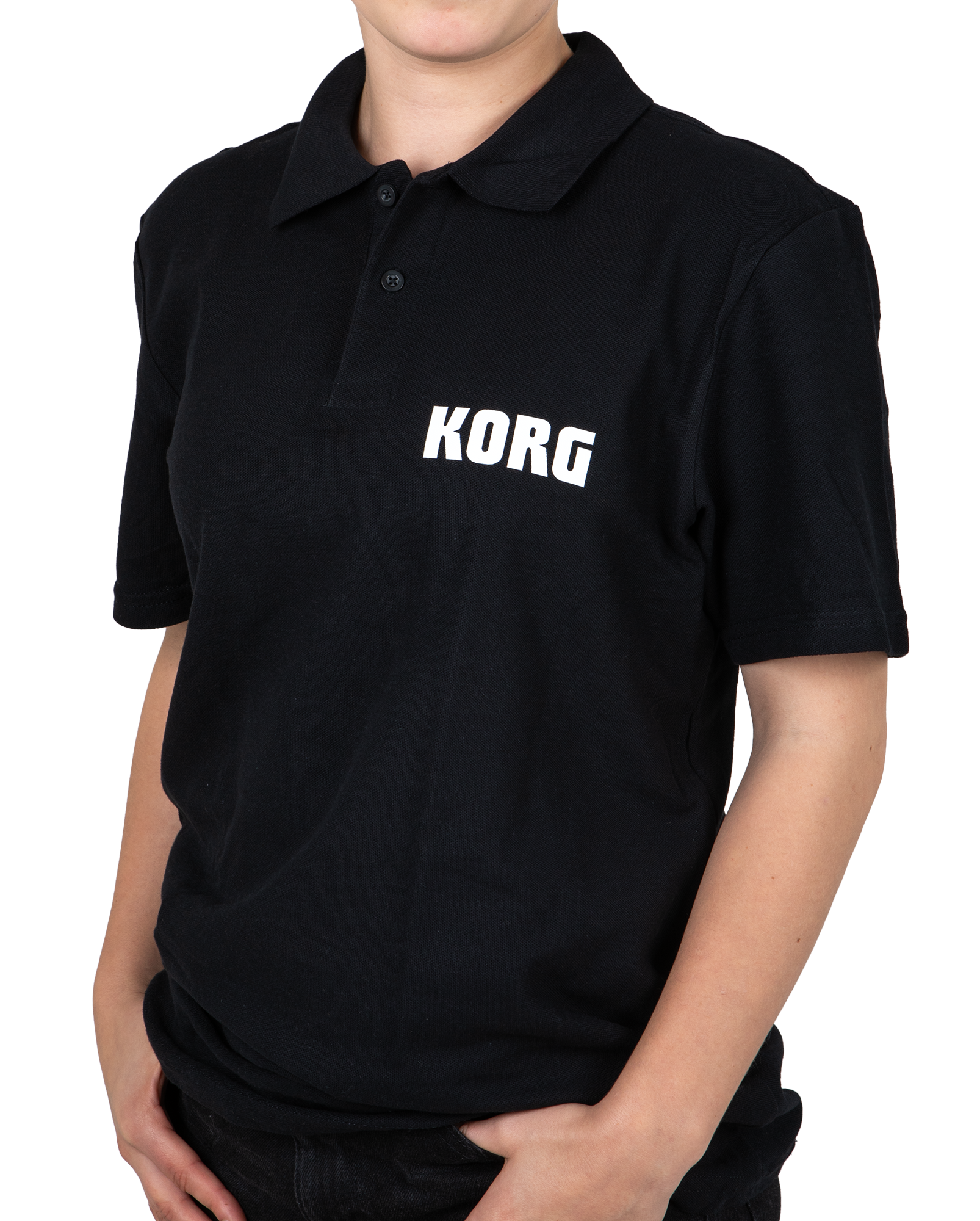 KORG Polo Logo Classic schwarz - S