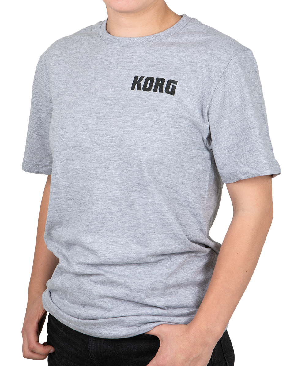 KORG T-Shirt Logo Classic grau – S