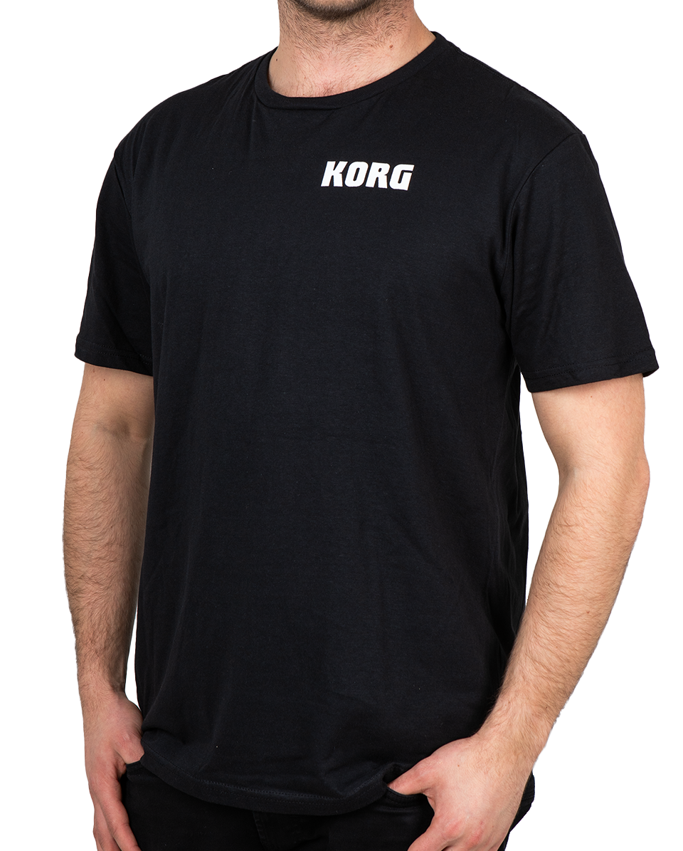 KORG T-Shirt Logo Classic schwarz – M