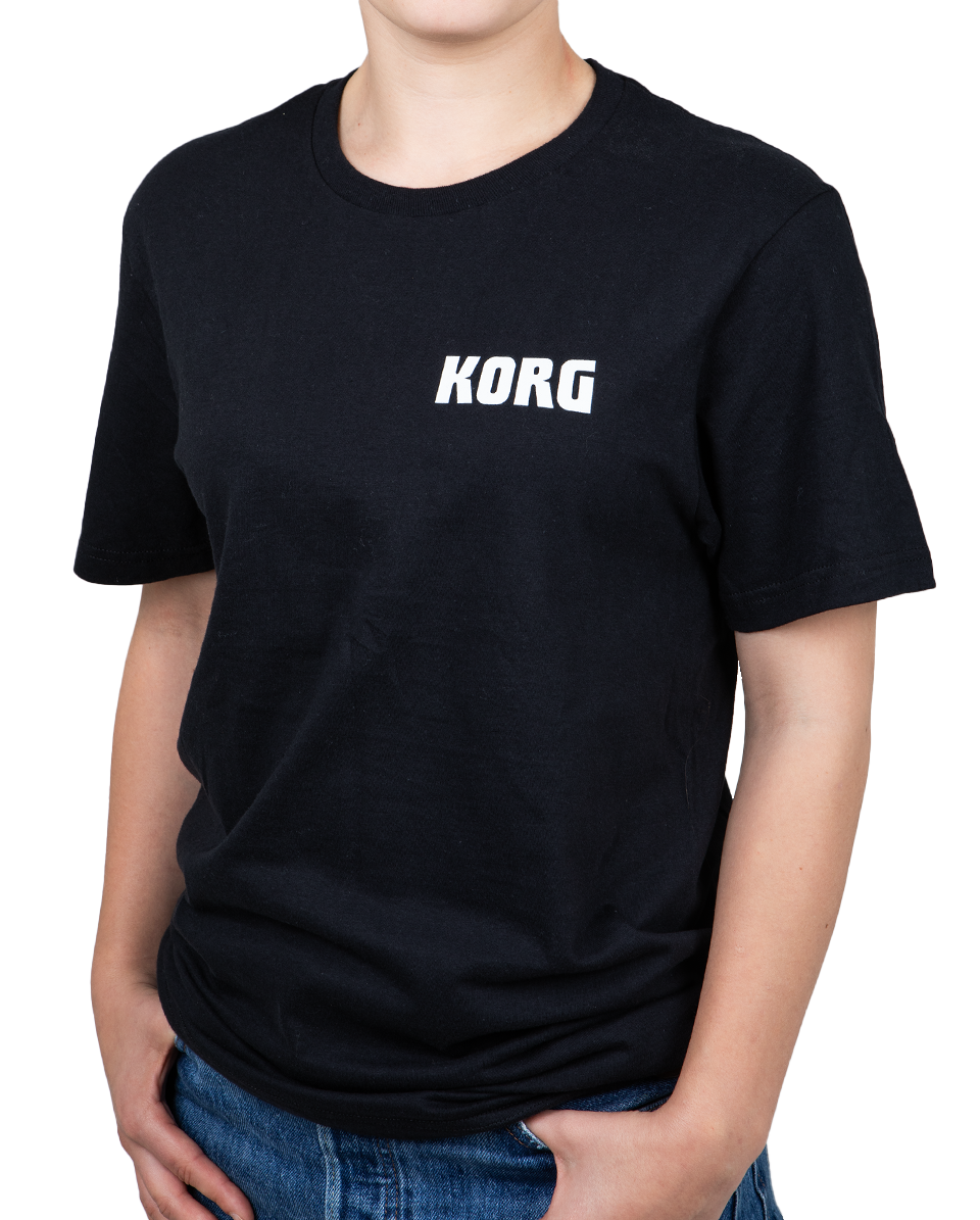 KORG T-Shirt Logo Classic schwarz – M