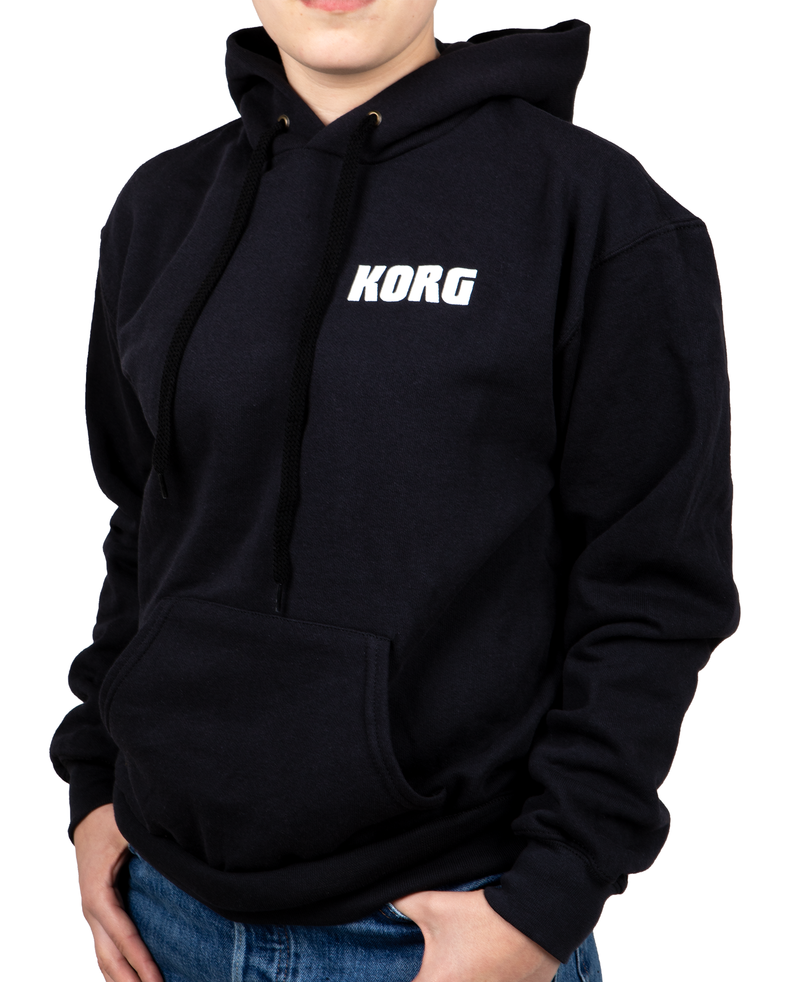 KORG Hoodie Logo Classic schwarz – S